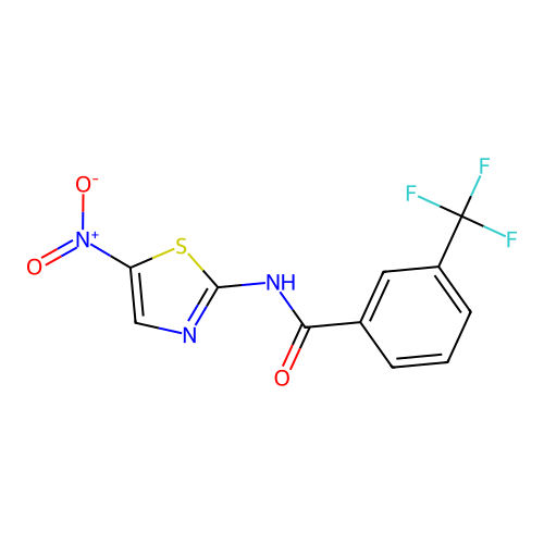 N-(5-Nitrothiazol-2-yl)-3-(trifluoromethyl)benzamide structure