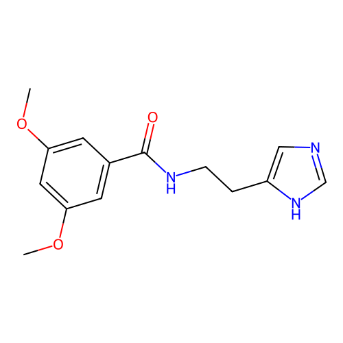 N-[2-(1H-imidazol-5-yl)ethyl]-3,5-dimethoxybenzamide structure