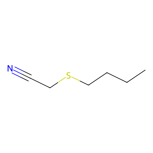 (n-Butylthio)acetonitrile structure