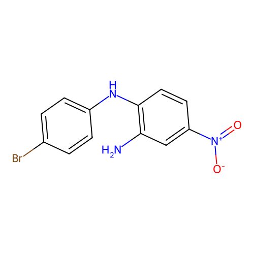 (2-Amino-4-nitrophenyl)(4-bromophenyl)amine structure