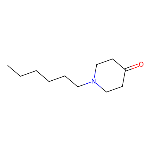 1-Hexylpiperidin-4-one structure
