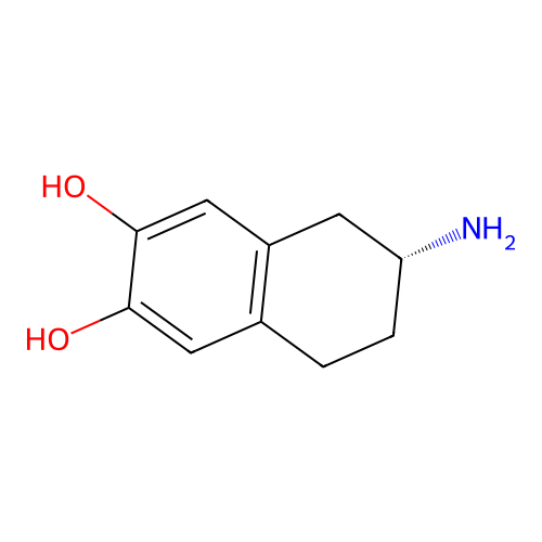 2,3-Naphthalenediol, 6-amino-5,6,7,8-tetrahydro-, (6R)- structure