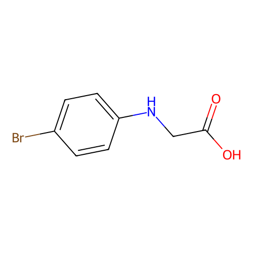 2-[(4-Bromophenyl)amino]acetic acid structure