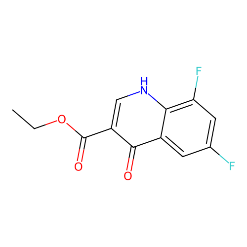 Ethyl 6,8-difluoro-4-hydroxyquinoline-3-carboxylate structure