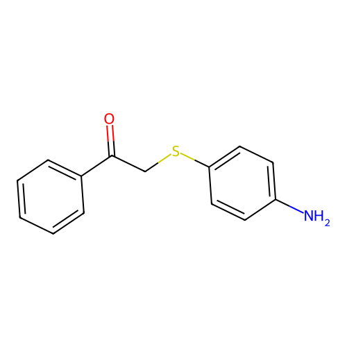 2-(4-Aminophenylthio)-1-phenylethan-1-one structure
