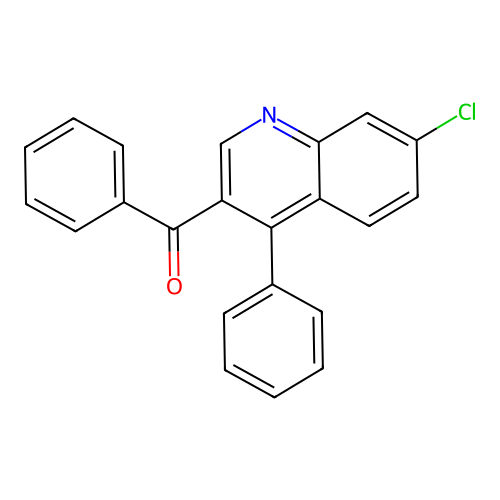 (7-Chloro-4-phenylquinolin-3-yl)-phenylmethanone structure