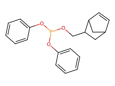 Phosphorous acid, bicyclo[2.2.1]hept-5-en-2-ylmethyl diphenyl ester structure
