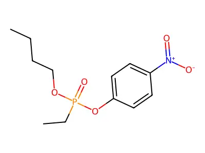 Phosphonic acid, ethyl-, butyl p-nitrophenyl ester structure