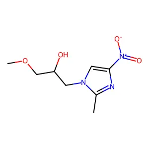 1-(2-Hydroxy-3-methoxypropyl)-2-methyl-4-nitroimidazole structure
