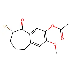 (6-Bromo-2-methoxy-5-oxo-6,7,8,9-tetrahydrobenzo[7]annulen-3-yl) acetate structure