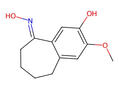 5-Hydroxyimino-2-methoxy-6,7,8,9-tetrahydrobenzo[7]annulen-3-ol structure