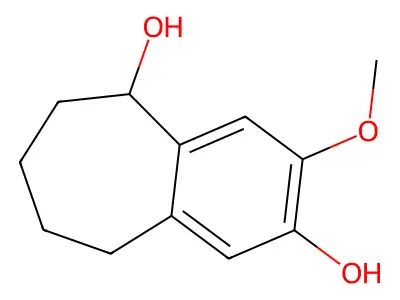 3-methoxy-6,7,8,9-tetrahydro-5H-benzo[7]annulene-2,5-diol structure