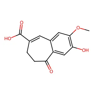 2-Hydroxy-3-methoxy-9-oxo-7,8-dihydrobenzo[7]annulene-6-carboxylic acid structure