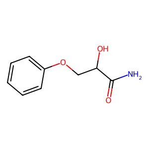 2-Hydroxy-3-phenoxypropanamide structure