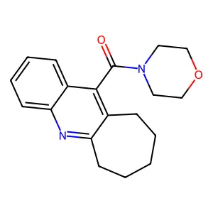 Ketone, morpholino(7,8,9,10-tetrahydro-11-(6H-cyclohepta(b)quinolinyl)) structure