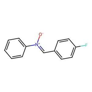 Benzenamine, N-[(4-fluorophenyl)methylene]-, N-oxide structure