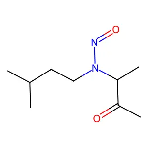 3-((3-Methylbutyl)nitrosoamino)-2-butanone structure