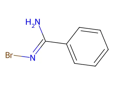 Benzenecarboximidamide,N-bromo- structure