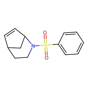 2-Azabicyclo(3.2.1)oct-6-ene, 2-(phenylsulfonyl)- structure