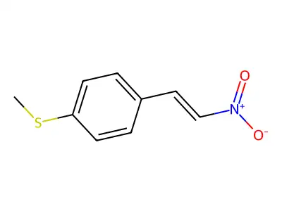 1-Methylsulfanyl-4-(2-nitroethenyl)benzene structure