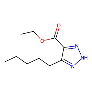 Ethyl 5-pentyl-1H-1,2,3-triazole-4-carboxylate structure