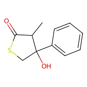 4-Hydroxy-3-methyl-4-phenylthiolan-2-one structure