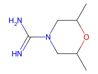 2,6-Dimethylmorpholine-4-carboximidamide structure