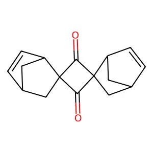 9,12 dispiro tetradecadiene-2,10 dione-7.14 structure