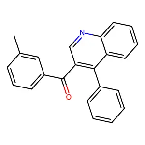(3-Methylphenyl)(4-phenyl-3-quinolinyl)methanone structure