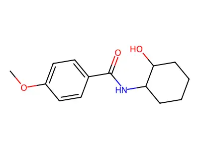 N-(2-hydroxycyclohexyl)-4-methoxybenzamide structure