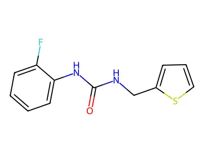 1-(2-Fluorophenyl)-3-(thiophen-2-ylmethyl)urea structure