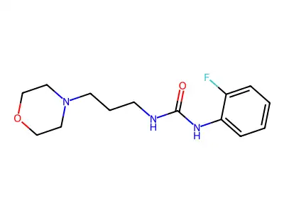 1-(2-Fluorophenyl)-3-(3-morpholin-4-ylpropyl)urea structure