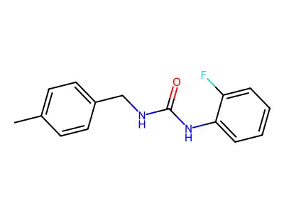 1-(2-Fluorophenyl)-3-[(4-methylphenyl)methyl]urea structure