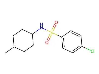 4-chloro-N-(4-methylcyclohexyl)benzenesulfonamide structure