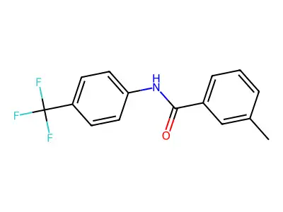 3-methyl-N-[4-(trifluoromethyl)phenyl]benzamide structure