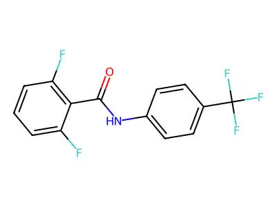 2,6-difluoro-N-[4-(trifluoromethyl)phenyl]benzamide structure