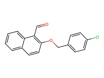 2-[(4-Chlorobenzyl)oxy]naphthalene-1-carbaldehyde structure