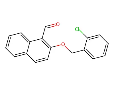 2-[(2-Chlorophenyl)methoxy]naphthalene-1-carbaldehyde structure