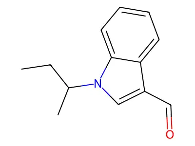 1-(sec-Butyl)-1H-indole-3-carbaldehyde structure