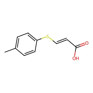 3-(4-Methylphenyl)sulfanylprop-2-enoic acid structure