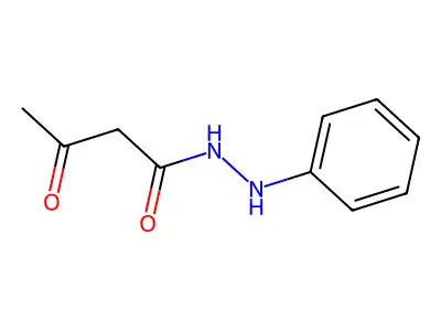 3-oxo-N'-phenylbutanehydrazide structure