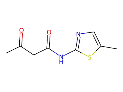 N-(5-methyl-1,3-thiazol-2-yl)-3-oxobutanamide structure