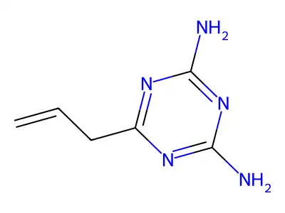 1,3,5-Triazine-2,4-diamine, 6-(2-propenyl)- structure