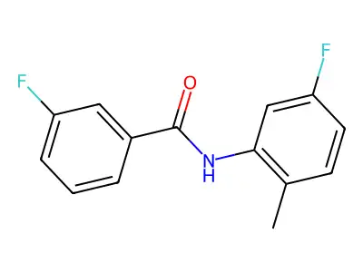 3-fluoro-N-(5-fluoro-2-methylphenyl)benzamide structure