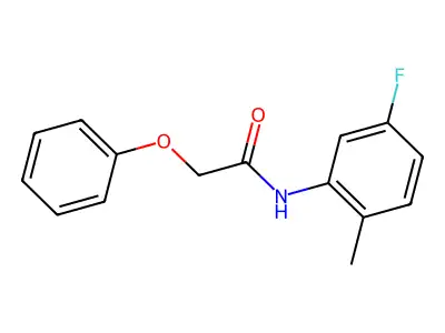 N-(5-fluoro-2-methylphenyl)-2-phenoxyacetamide structure