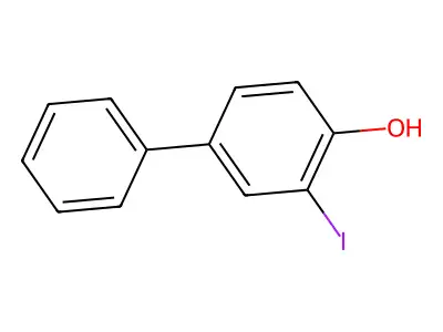4-Hydroxy-3-iodobiphenyl structure