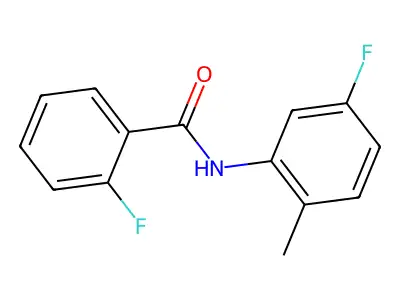 2-fluoro-N-(5-fluoro-2-methylphenyl)benzamide structure