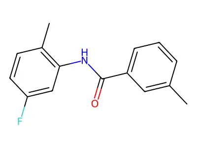 N-(5-fluoro-2-methylphenyl)-3-methylbenzamide structure