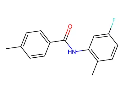 N-(5-fluoro-2-methylphenyl)-4-methylbenzamide structure