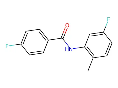4-fluoro-N-(5-fluoro-2-methylphenyl)benzamide structure